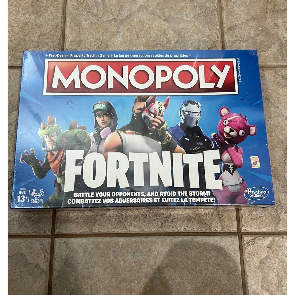 Monopoly Fortnite Edition Board Game Hasbro Gaming E6603 New Sealed